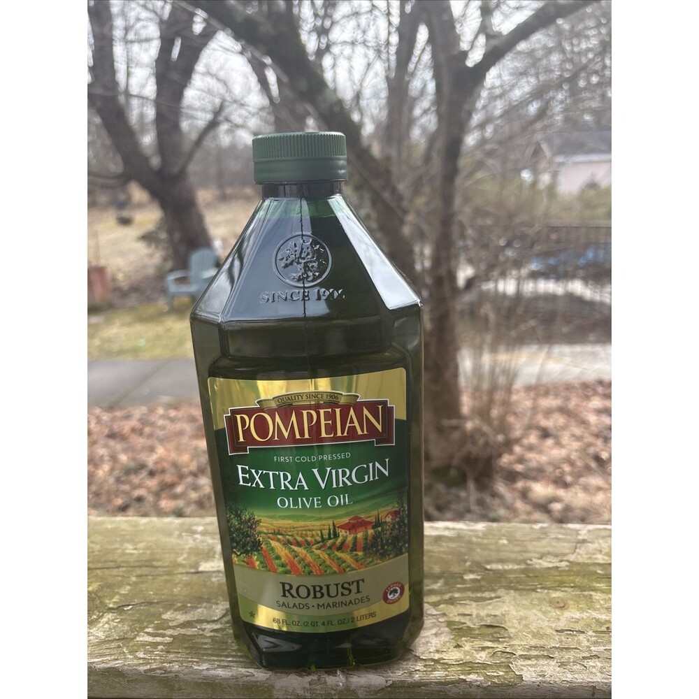 Pompeian Robust Extra Virgin Olive Oil, Contains Polyphenols Exp:05/2027 Sealed